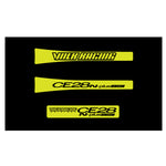 RAYS Volk Racing CE28N Plus M-Spec Sticker 3pc Set Yellow