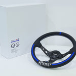 RAYS x VERTEX Gram Lights Steering Wheel Blue